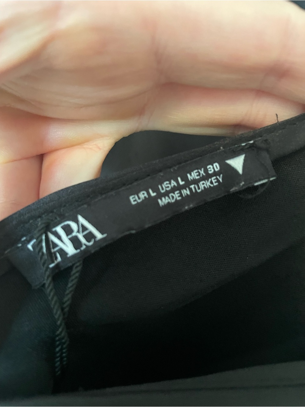 Zara Black Satin Slip Dress with Adjustable Straps - Picture 3 of 3